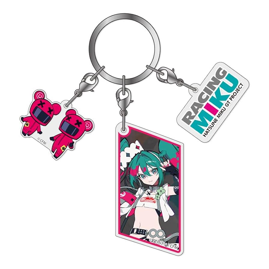 初音ミク　アクリルキーホルダー　レーシングミク2020　ギフト　LEN【A-7】 初音ミクアクリルキーホルダーレーシングミク2020ギフトLEN【A-7】